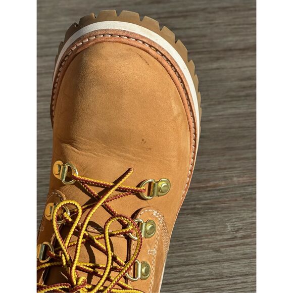 Timberland Womens LTD Heritage Vibram Lux Waterproof Wheat 6" Boots Tan Size 7 - Picture 11 of 13